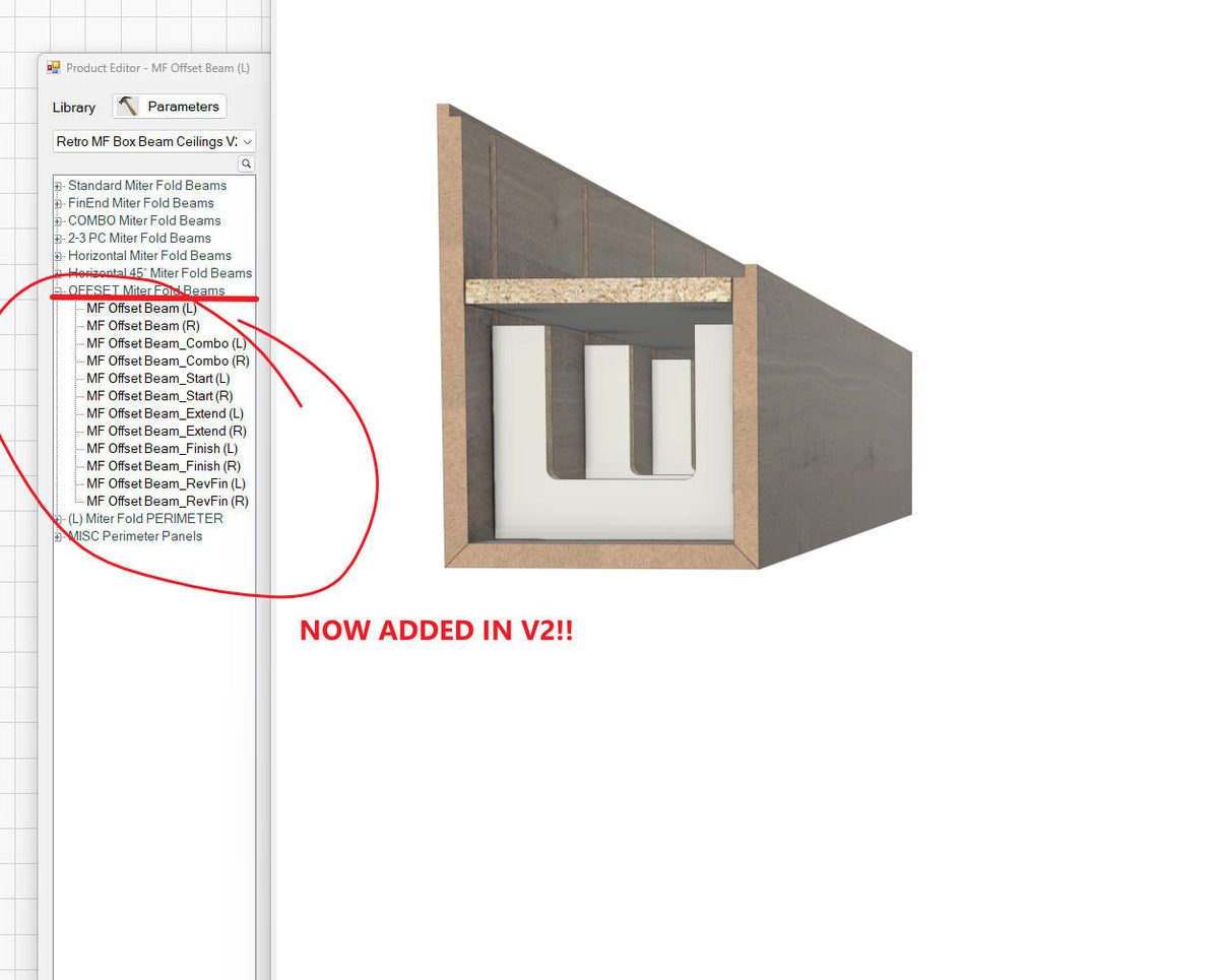 Miter Fold Box Beam & Ceilings Library V2
