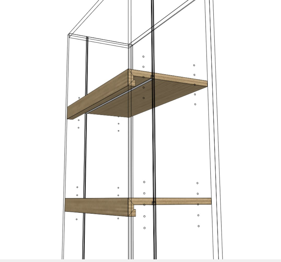 Miter Fold Adjustable Shelf Library V1!