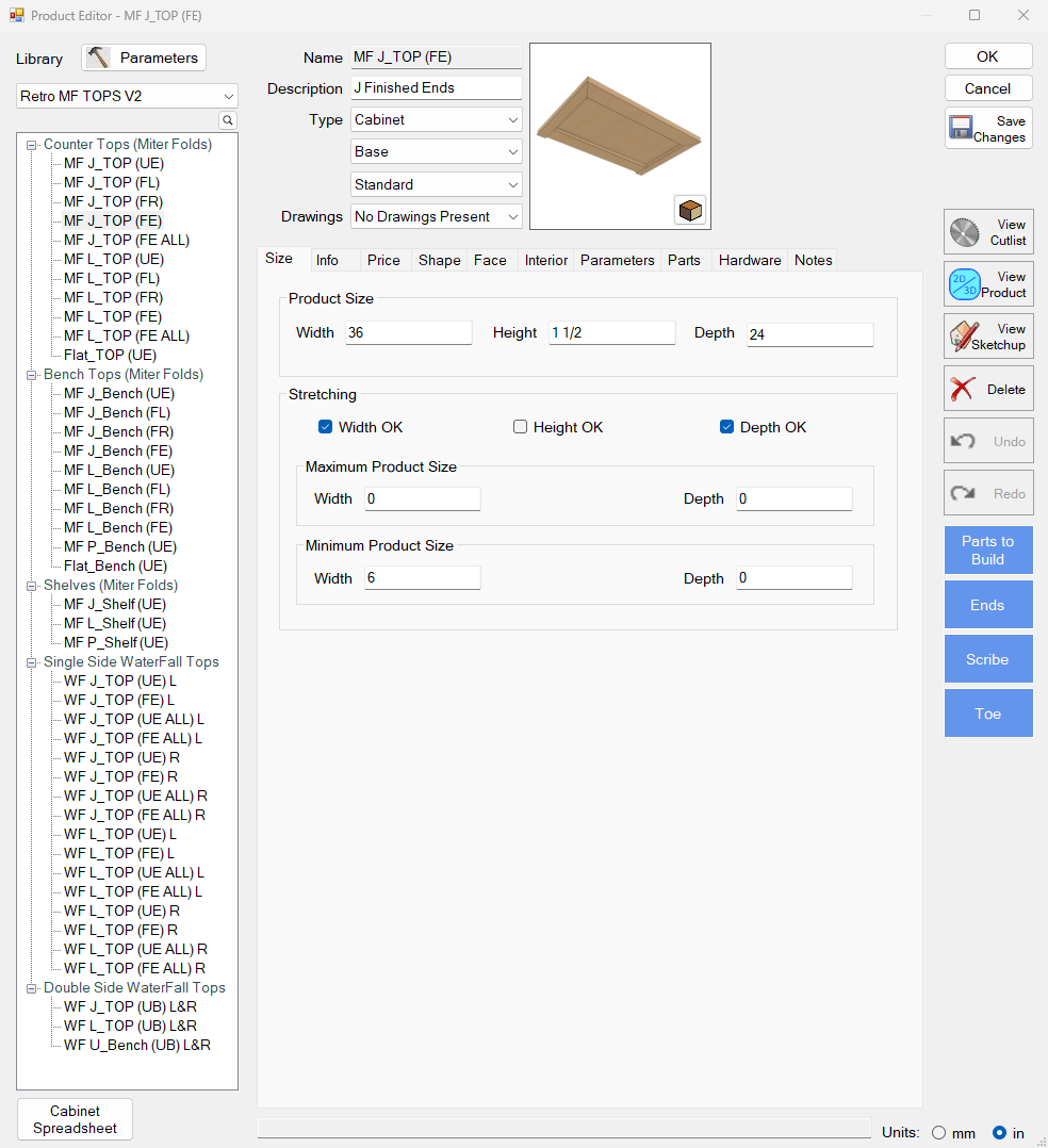 Miter Fold Countertops Library V2