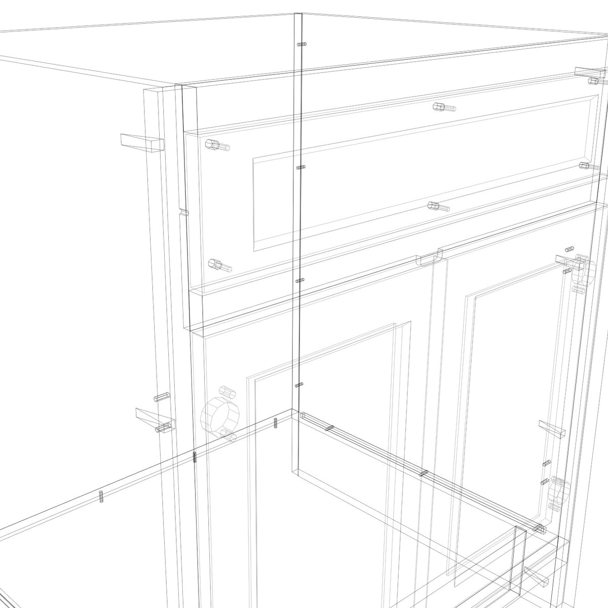Inset Door False Front Stop+