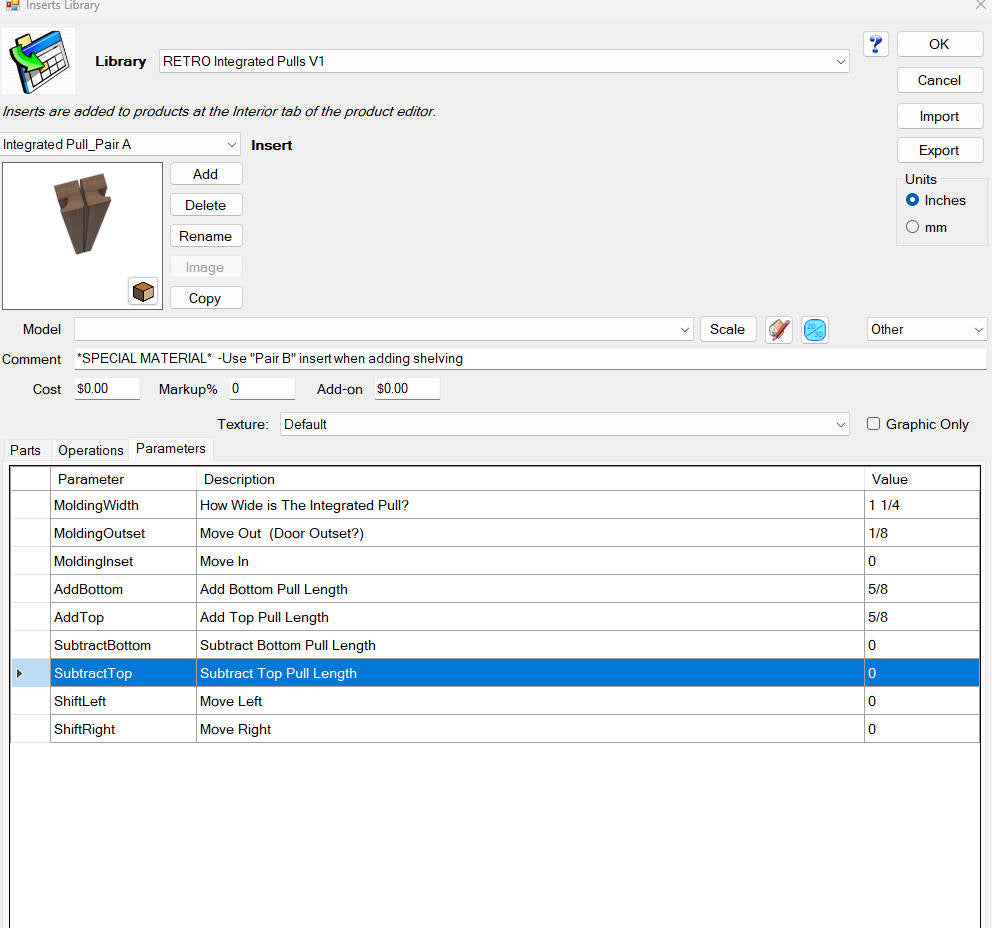 Integrated Pulls Library V1