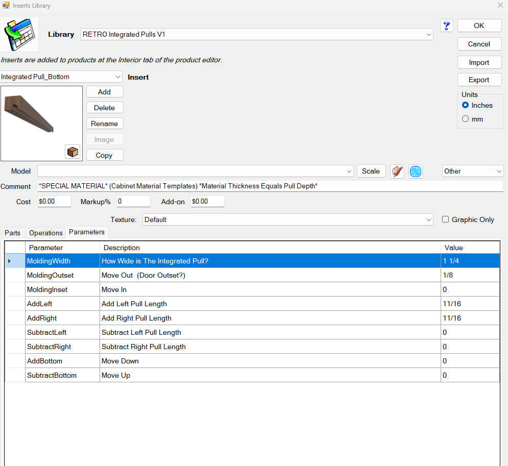 Integrated Pulls Library V1